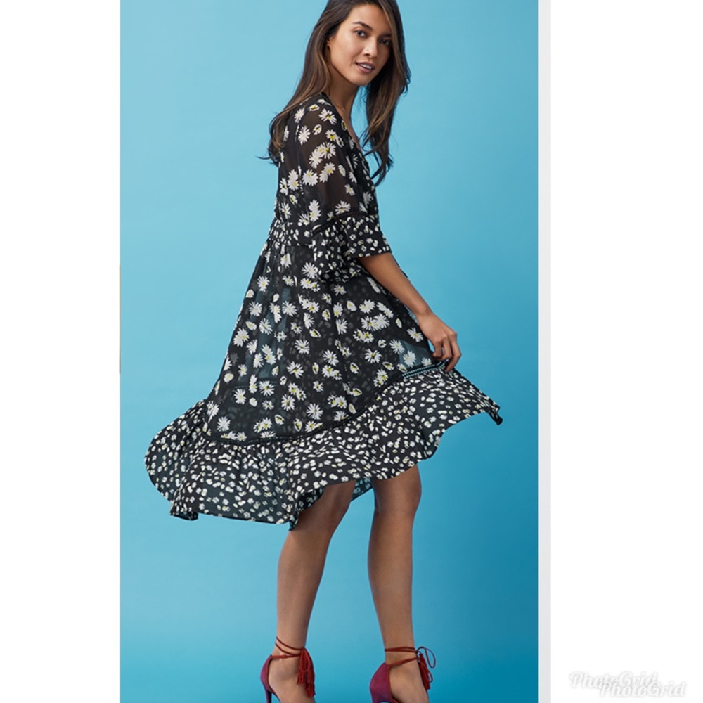 Cabi floral Daisy Dress small Daisy Kimono